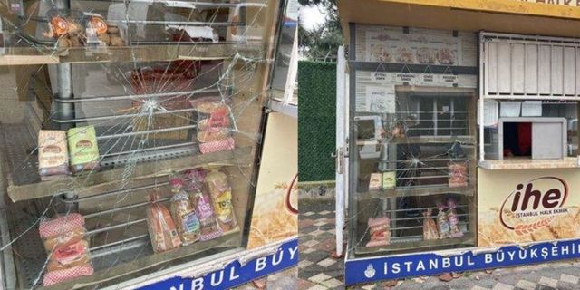 İstanbul’da Halk Ekmek büfesine saldırı