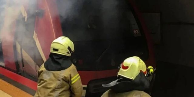 Metroda yangın: İstasyon tahliye edildi