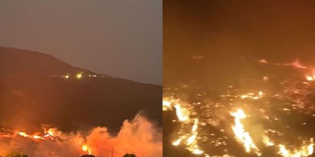 Hatay'da orman yangını: Havadan müdahale edilemiyor