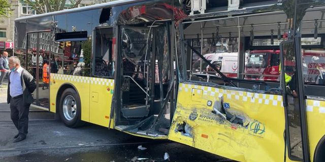 İstanbul'da otobüs ile tramvay çarpıştı: 6 kişi yaralandı