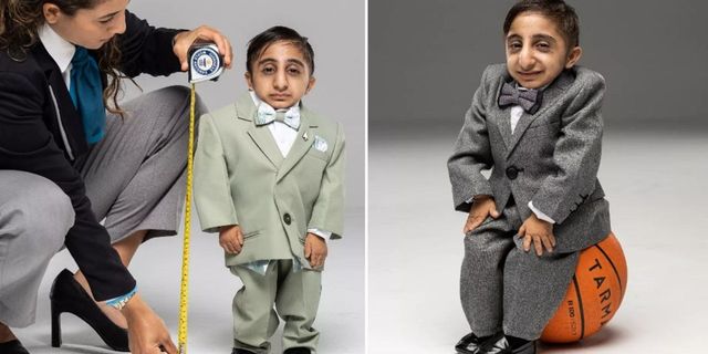 İranlı Afşin Kadirzadeh, 65.24 cm boyuyla Guinness Rekorlar Kitabı'na girdi