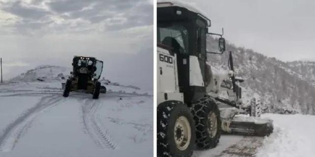 Dersim'de 47 köy yolu kardan kapandı