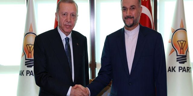 Erdoğan, AKP Genel Merkezi'nde İran Dışişleri Bakanı ile görüştü