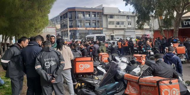 İzmir’de Trendyol Go işçileri kontak kapattı