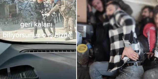 Cenazelerini arayan Suriyeliler 'yağmacı' diye gözaltına alındı, görüntüler 'Vur' şarkısıyla paylaşıldı