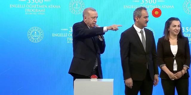 Engelli öğretmen atamasında Erdoğan: Ama sen pek engelliye benzemiyorsun, engelli misin?