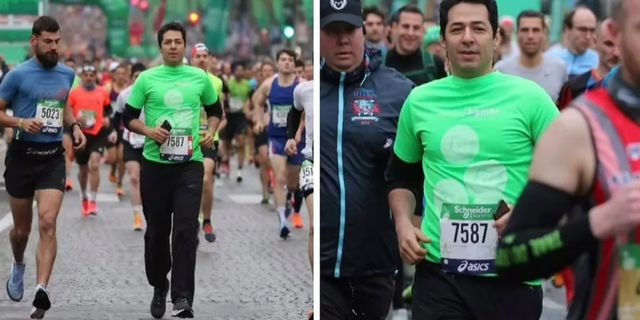 Mert Fırat Paris'te depremzedeler için maratona katıldı
