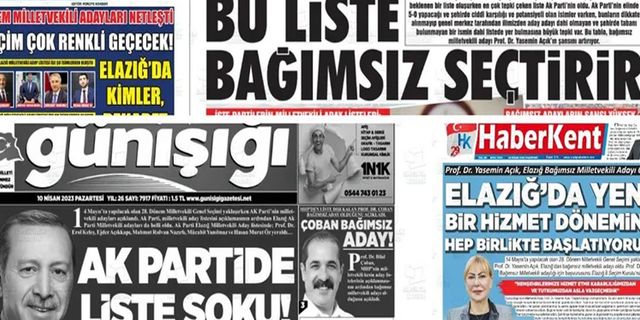 Elazığ basınından Yeşil Sol Parti’ye ambargo