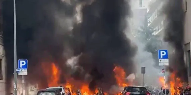 Milano'nun merkezinde patlama