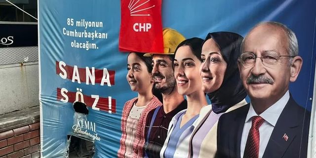 Ortaköy'de CHP'nin seçim çadırına saldırı