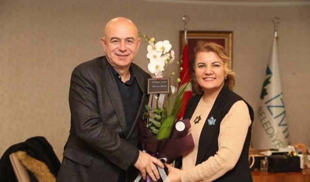 Başkan Fatma Kaplan Hürriyet, CHP Körfez Adayı Tayfun Balıkçı’yı ağırladı