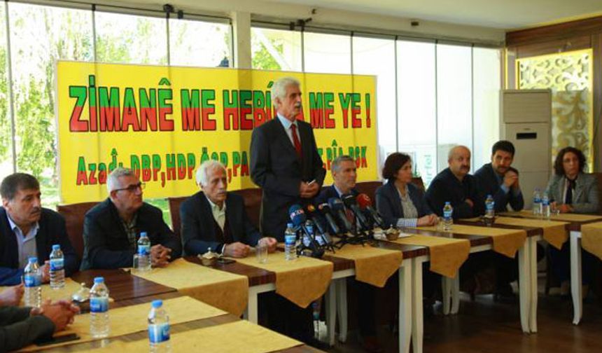 9 Kürt partisi 'Dil Çalıştayı'nda buluşuyor