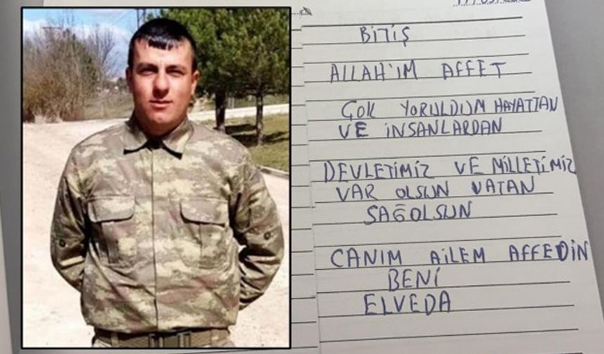 Kürt askerin şüpheli ölümü: Başkasının yazdığı not incelemeye gönderildi