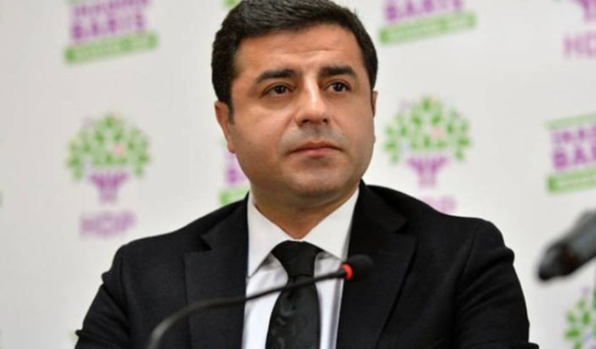 Demirtaş’tan 'HDP çözüm sürecini bitirdi' iddialarına yanıt: Çözüm sürecinin tarafları AKP ile PKK’dir