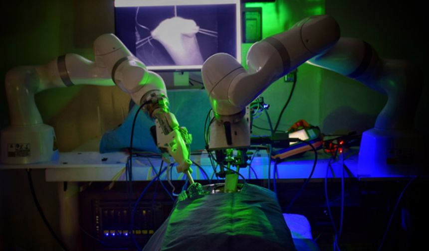 Hassas robot, ilk kez insan yardımı olmadan kapalı cerrahi operasyon gerçekleştirdi