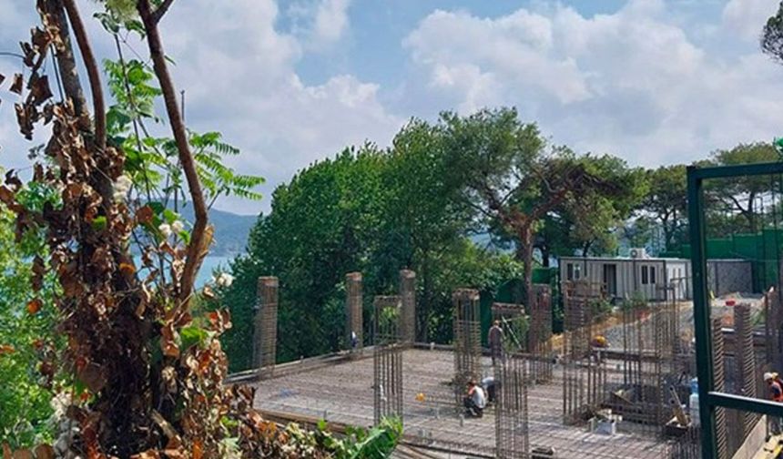 MNG Holding'in patronundan Boğaz'da kaçak villa inşaatı