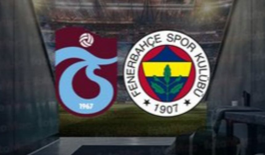 Trabzonspor Fenerbahçe derbisinde 2 gol