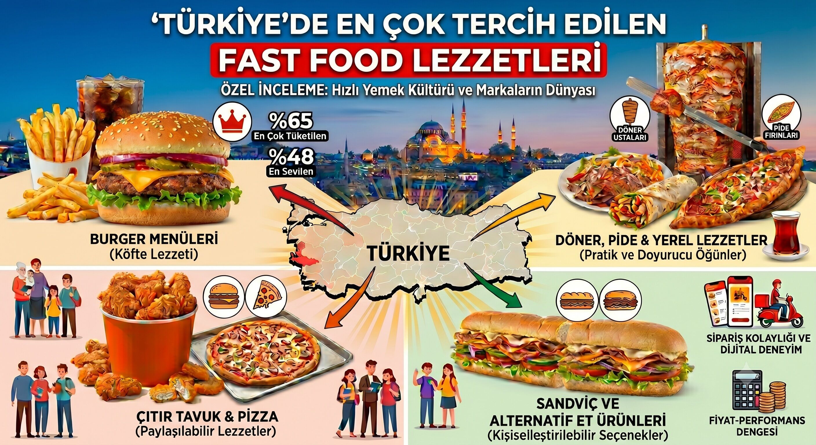 Türkiye’de En Çok Tercih Edilen Fast Food Lezzetleri