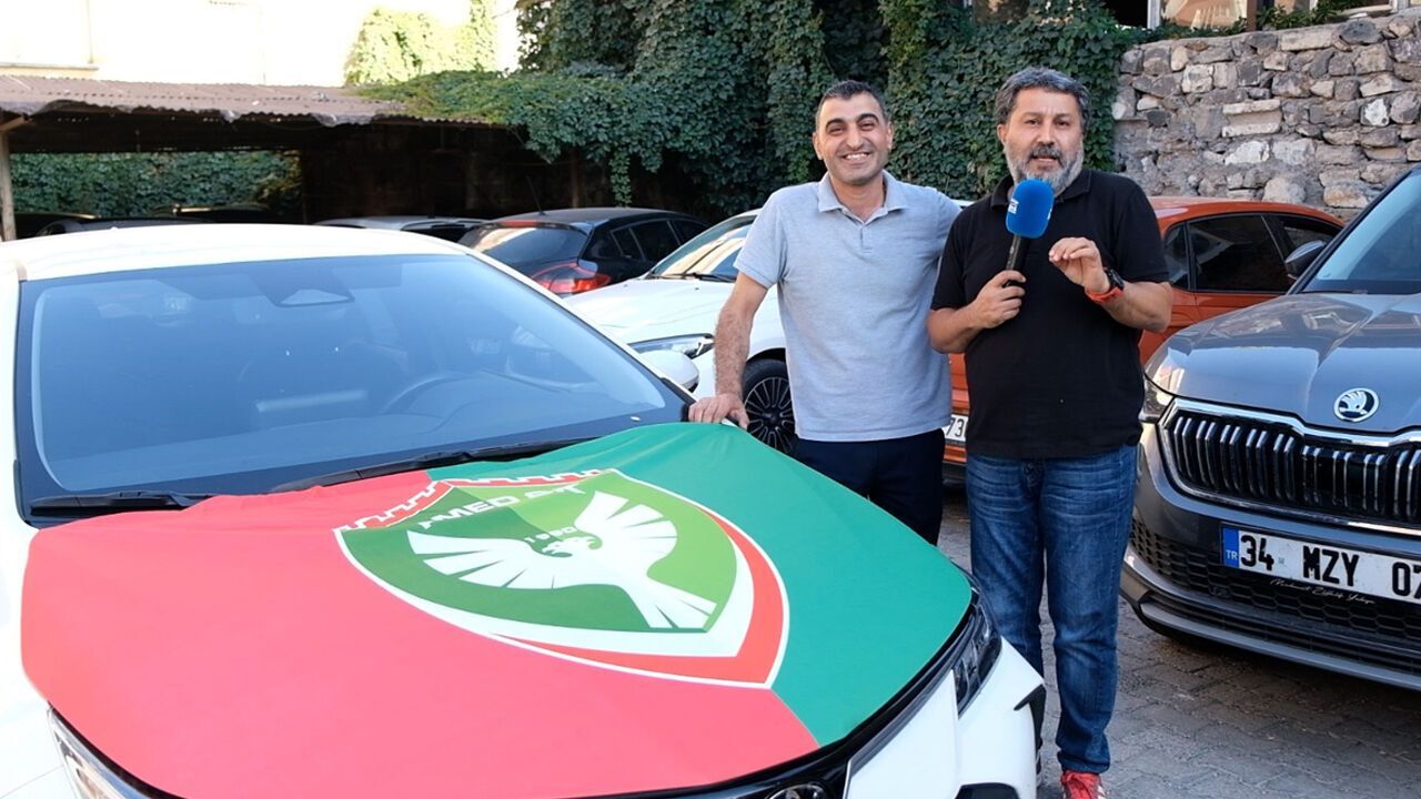 Amedspor sevgisi araç tamponlarına taşındı