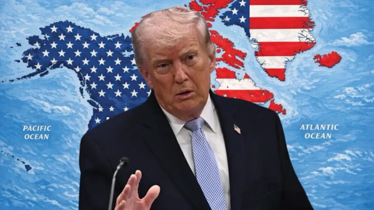 Trump 'işgal' haritasını yayınladı: 4 ülkeyi ABD'ye kattı