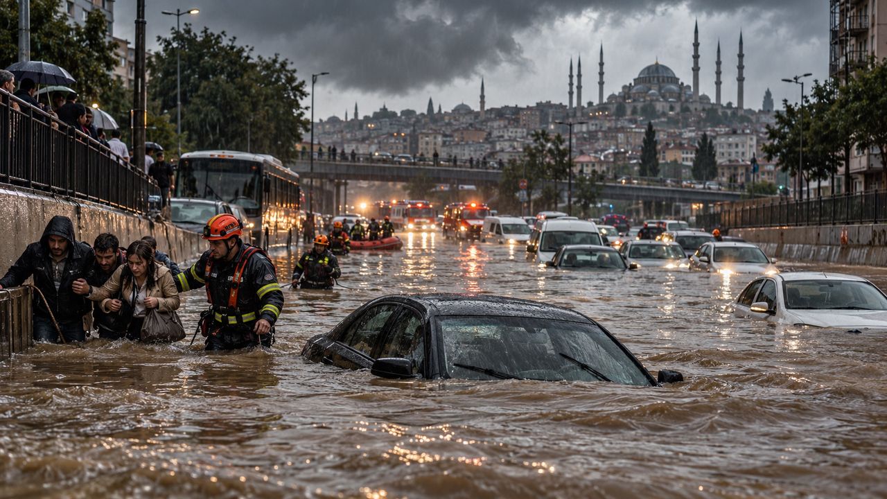 İstanbul’da 83 yılın en şiddetli yağışı: Sel, Ayazağa’yı vurdu, hayat felç oldu